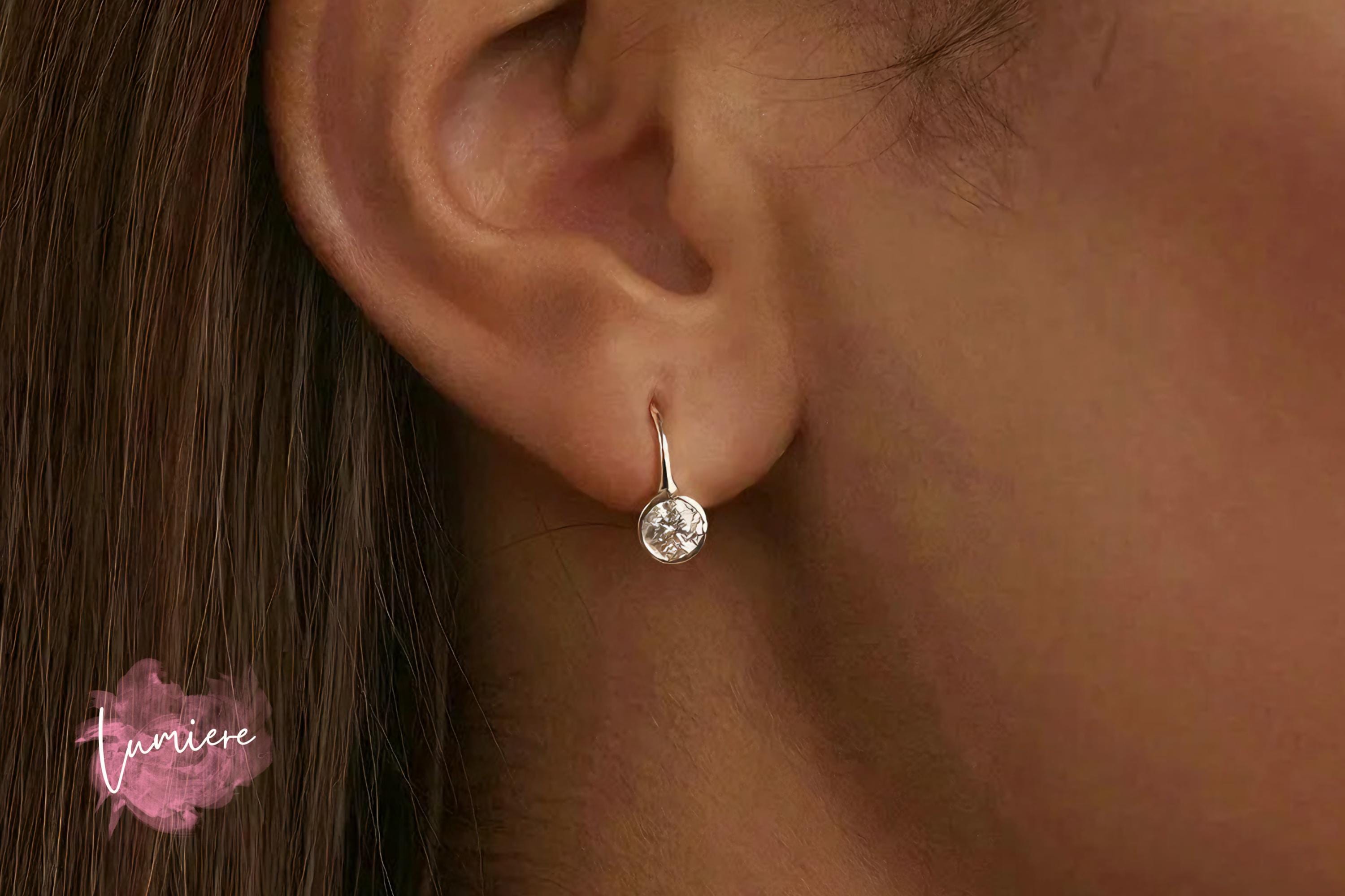 Moissanite Earrings, Unique Earrings, Diamond Earrings, Wedding Earrings, Gemstone Earrings, Minimalist Earrings, Bridesmaids Gift