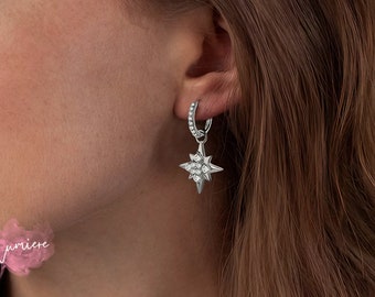 Moissanite Earrings, Moissanite, Wedding Earrings, Unique Earrings, Gemstone Earrings, Silver Earrings, Earrings, Silver, Gift For Her