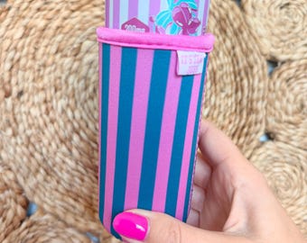 Striped Slim Can Sleeve / Fits 12 oz Cans / Energy Drinks and Seltzers / Teacher Appreciation / Gift for her