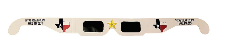 Lunettes de protection contre l'éclipse de soleil 2024 certifiées CE et ISO approuvées par l'AAS Texas State