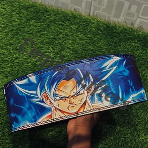 Goku Anime Lever Lifting Belt: Customizable Powerlifting Gym Belt