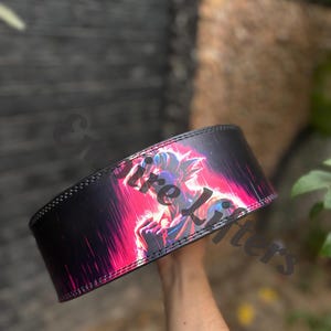 Goku Anime Lever Lifting Belt: Customizable Powerlifting Gym Belt
