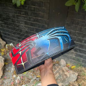 Spider-Man powerlifting lever Belt, Custom Weight lift belt, gym belt, Birthday Gifts for Him, unique Gifts for Boyfriend, Graduation Gifts
