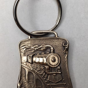 Railroad Key Chain, Train Key Ring image 1