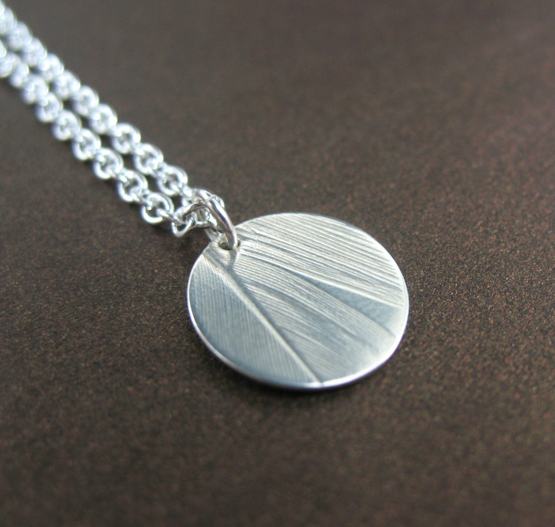 Real Feather Necklace Sterling Silver Feather Necklace Etsy
