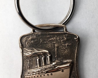 Steamship Key Chain, Steamer Key Ring