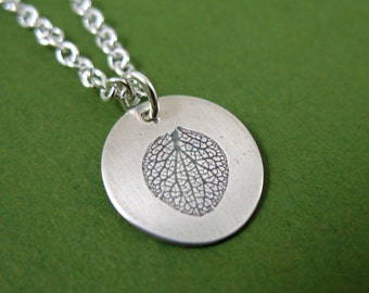 Hydrangea Necklace, Silver Hydrangea Petal Jewelry