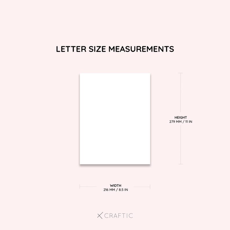 Printable Yearly Overview Letter Size Planner Pages - Etsy