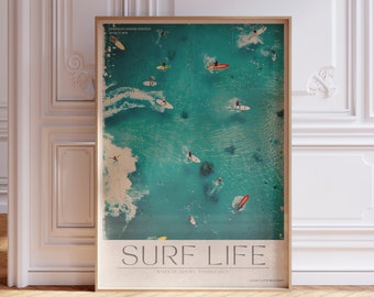 Vintage Surfing Magazin Poster/Surfing Decor/Digital Download-Sofortlieferung/Wandkunst