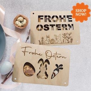 Geldgeschenk Ostern Wunscherfüller Personalisiert Geldgeschenk Geschenkkarte aus Holz Geschenkverpackung mit Namen Hase personalisiert