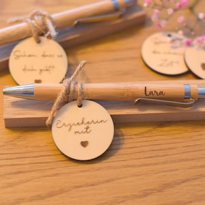 Kugelschreiber mit Gravur aus Holz Kugelschreiber Personalisiert Abschied Geschenk Stift mit Name Geburtstags Geschenk
