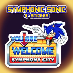 Symphonic Sonic - 4&quot; Matte Vinyl Sticker