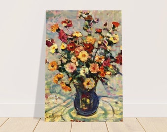 Stilleven bloemen in vaas, Maurice Prendergast, Floral Art Print, Vintage botanische decor, kunst aan de muur, thuiskantoor schilderen