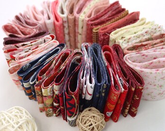 Pre cut Jelly Roll,Vintage Miniature Flower Jelly Roll Fabric Strips-10Precut Steips 2.3"*39.3"-100% Cotton