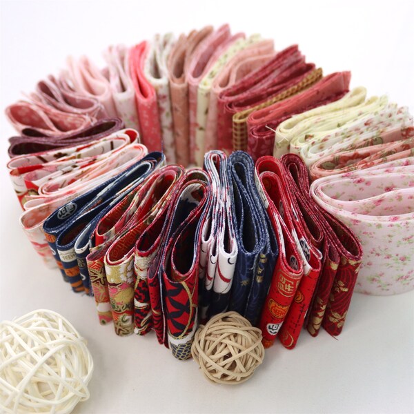 Pre cut Jelly Roll,Vintage Miniature Flower Jelly Roll Fabric Strips-10Precut Steips 2.3"*39.3"-100% Cotton