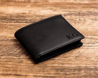 Cartera personalizada, cartera para hombre, cartera grabada, cartera para padrinos de boda, cartera de cuero, cartera personalizada, regalo para novio, regalo para el Día del Padre.