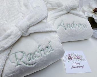 Women BathRobe, Couple Bathrobe , Personalized BathRobe , Embroidered Bathrobe , Bride Robe, Wedding Gifts , Anniversaries Robes , BathRobe