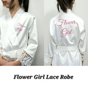 Teal Flower Girl Robe Etsy