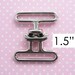 Cinch Buckle 1.5 Inch: Twist lock closure hardware for bags or belts. 