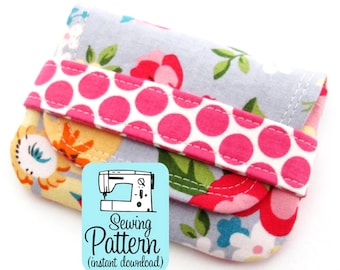 Card Wallet Sewing Pattern: Fabric Pouch DIY (PDF Pattern)