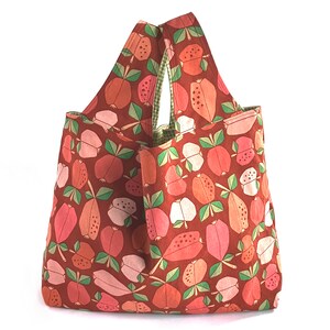 Grocery Bag PDF Sewing Pattern Digital Delivery: Beginner friendly sewing project to make a market tote bag in three sizes. image 10