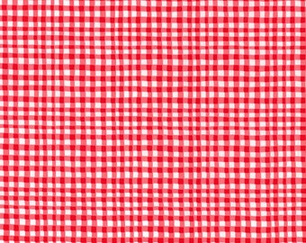 Pink Gingham Fabric: Blender fabric by the HALF YARD from Gingham Play collection by Michael Miller.