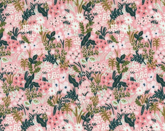 Meadow Quilting Cotton Fabric from the English Garden Collection by Rifle Paper Co for Cotton + Steel. Continuous Cut Sold by the Yard.