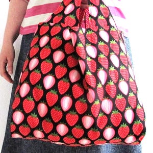Grocery Bag Sewing Pattern PDF: Reversible Market Tote in Three Sizes ...