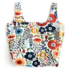 Grocery Bag Sewing Pattern PDF: Reversible Market Tote, 3 Sizes ...