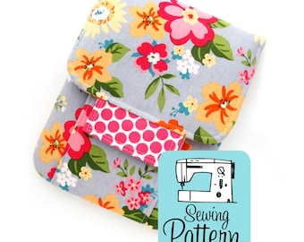 Padded Mending Kit Pouch Sewing Pattern: 4-Pocket Design (PDF Pattern)