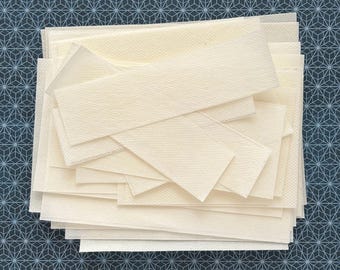 Water Soluble Adhesive Paper Scrap Pieces