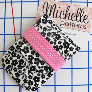 Card Wallets PDF Sewing Pattern Digital Delivery: Quick to sew pouches to use for business cards or rewards or gift cards. image 5