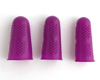 Heat Resistant Thimbles: Set of 3 silicone thimbles from the Gypsy Quilter to protect fingers while ironing.