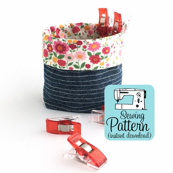 Tiny Bin PDF Sewing Pattern (Digital Delivery)