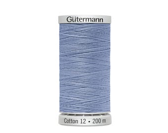 Light Blue Cotton Thread: Gutermann Chow Blue (color 6575)
