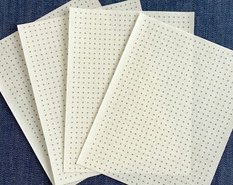 Sashiko Dot Grid Transfers: Water Soluble Stitch Guide (Set of 4)