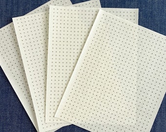 Visible Mending Stick and Stitch Dot Grid: (4) pre-printed water soluble grid guides