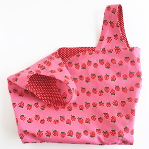 Grocery Bag PDF Sewing Pattern Digital Delivery: Beginner friendly sewing project to make a market tote bag in three sizes. image 9