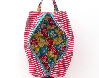 Petite Denim Box Pouch