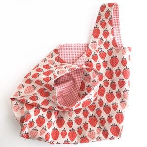 Grocery Bag Sewing Pattern PDF: Reversible Market Tote, 3 Sizes ...