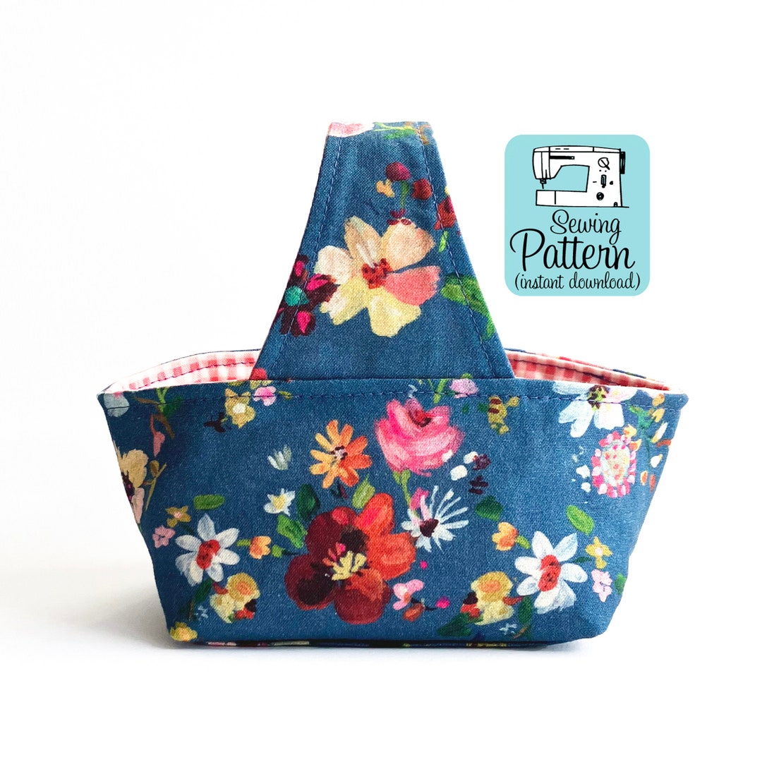 Mini Fabric Basket PDF Sewing Pattern - Etsy