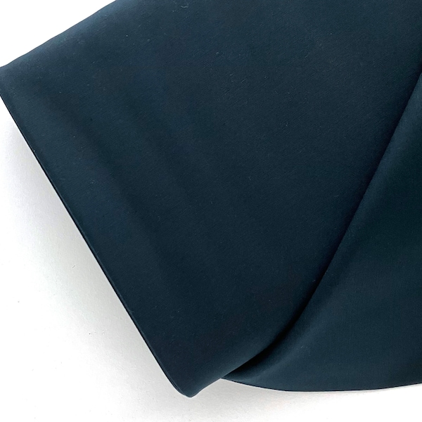 Navy Blue Twill: 100% cotton twill bottom weight 58" wide 8 ounce apparel fabric by the HALF YARD.