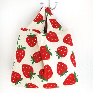 Grocery Bag Sewing Pattern PDF: Reversible Market Tote in Three Sizes ...
