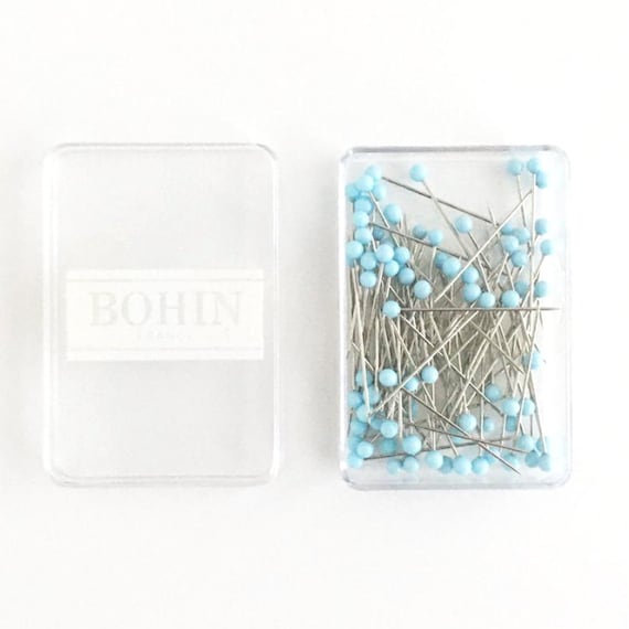 Murano Glass Head Pins, Bohin France, Sewing Tools