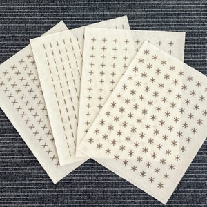 1 Sheet Daily Use Delicate Pattern Water Soluble Embroidery Paper