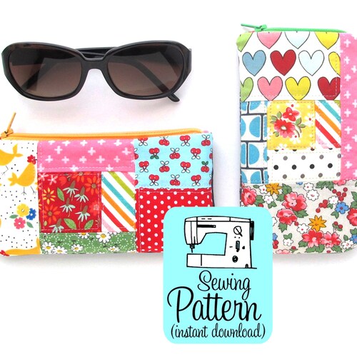 Sewing Pattern PDF Soft Glasses Case in 3 Sizes Etsy