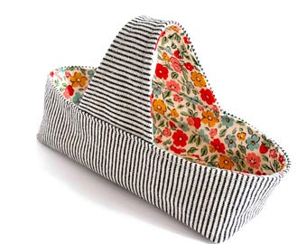 Mini Tool Bag Denim and Floral