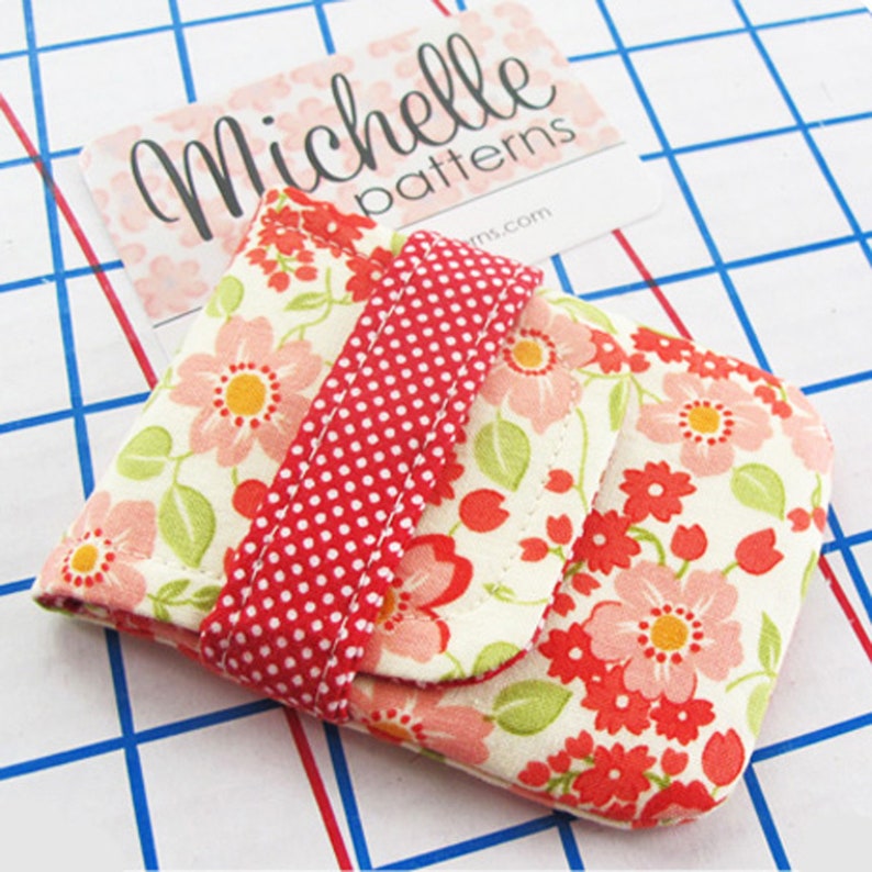 Card Wallets PDF Sewing Pattern Digital Delivery: Quick to sew pouches to use for business cards or rewards or gift cards. image 3