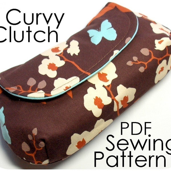 Curvy Clutch\/Wristlet PDF Sewing Pattern