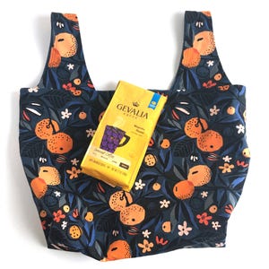 Grocery Bag Sewing Pattern PDF: Reversible Market Tote, 3 Sizes ...